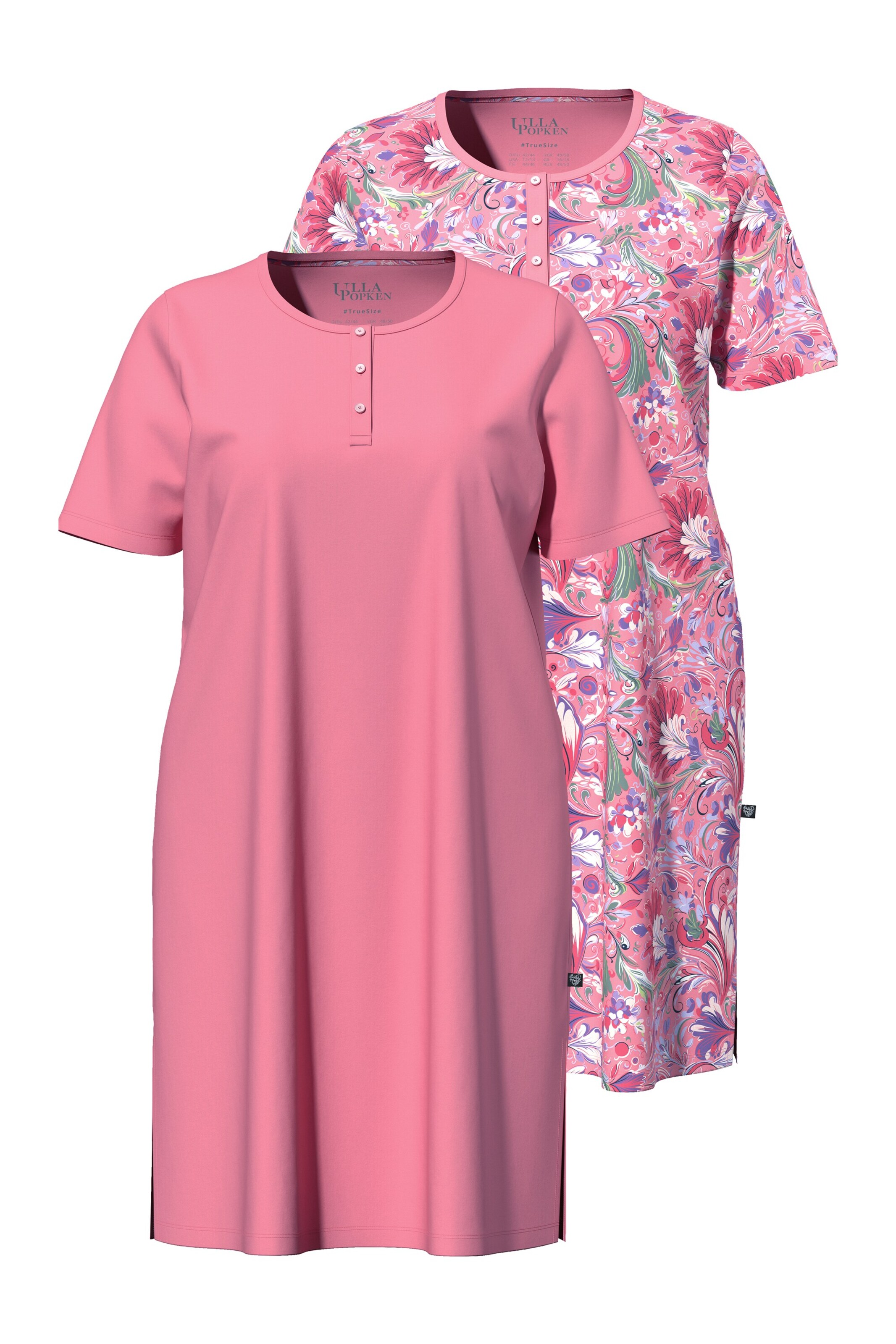 Ulla Popken Nightgown in Pink: front