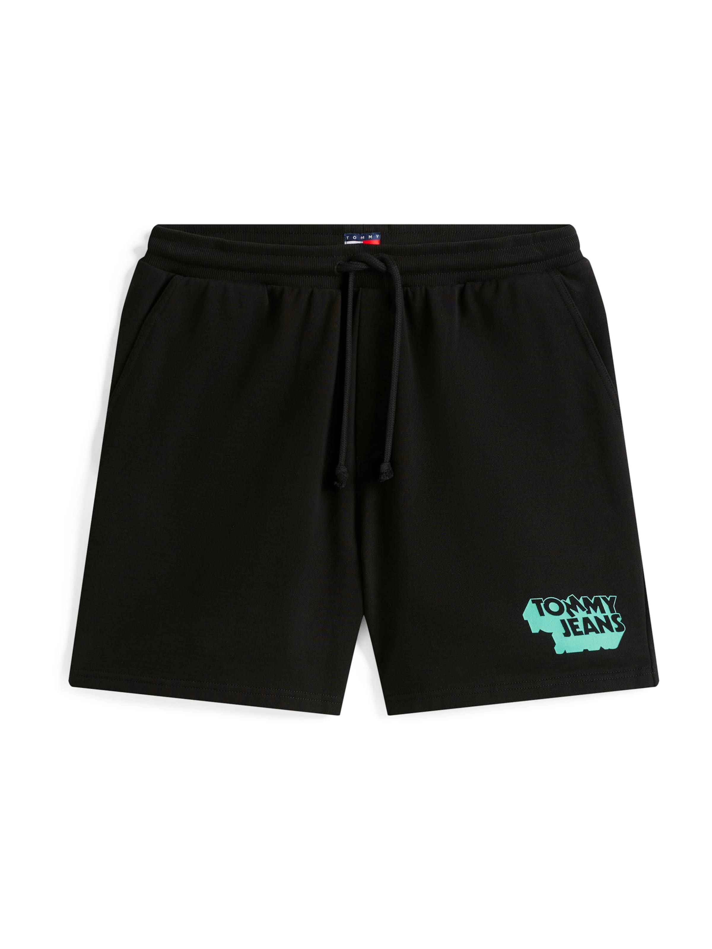 Tommy Jeans Loosefit Παντελόνι σε μαύρο: μπροστά