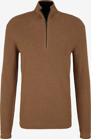 TOM TAILOR Sweater in Brown: front