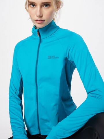 JACK WOLFSKIN Sports sweat jacket in Blue