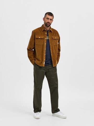 Veste mi-saison SELECTED HOMME en marron