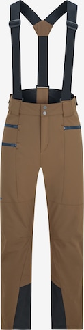 ZIENER Workout Pants 'Tronador' in Brown: front