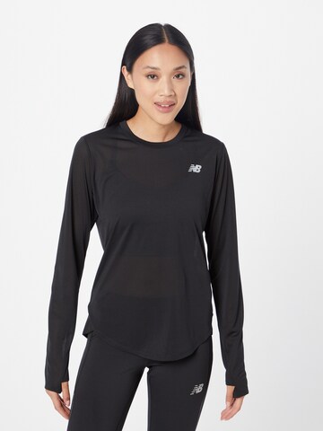 new balance Sportshirt 'Accelerate' in Schwarz: predná strana