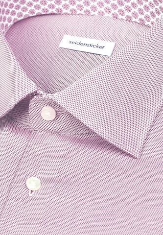 SEIDENSTICKER Slim Fit Hemd 'Smart Essentials' in Pink