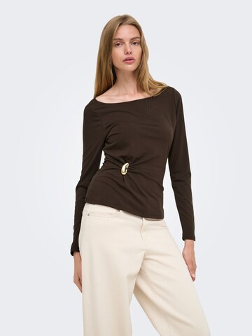 ONLY Shirt 'ONLElena' in Braun: Vorderseite
