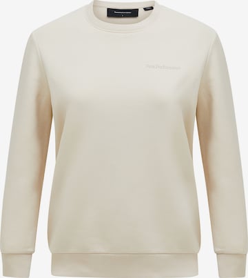 PEAK PERFORMANCE Sweatshirt in Grijs: voorkant