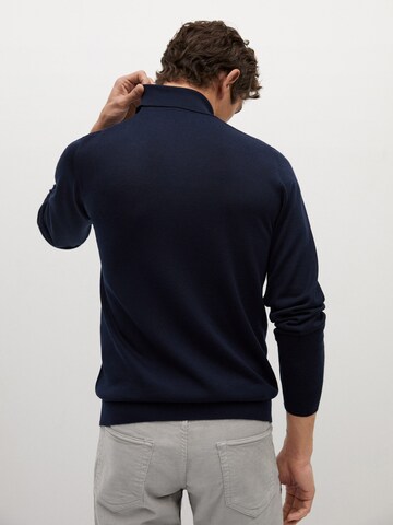 MANGO MAN Sweatshirt in Blauw