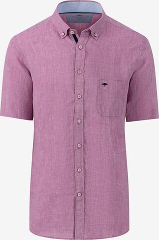 FYNCH-HATTON Regular fit Button Up Shirt in Purple: front