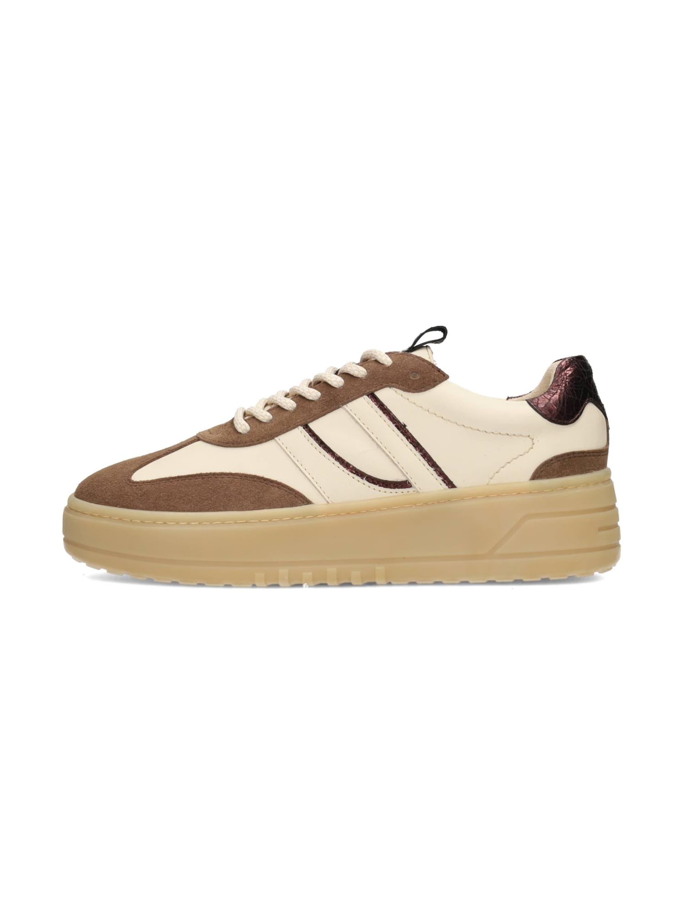 PS Poelman Sneakers laag 'ANEMONE' in Beige: voorkant