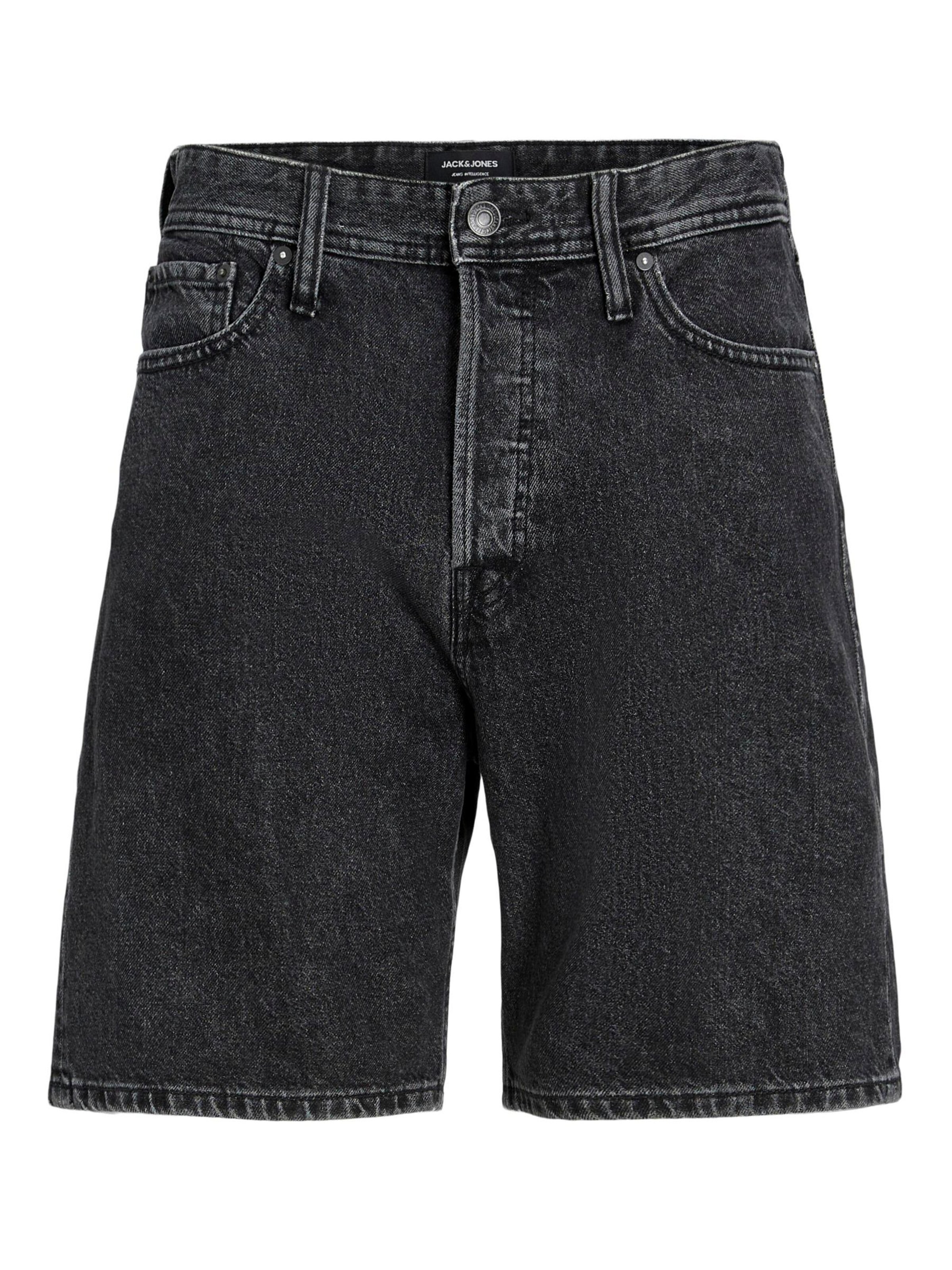 Jack & Jones Plus Loosefit Shorts 'TONY' in Schwarz: Vorderseite