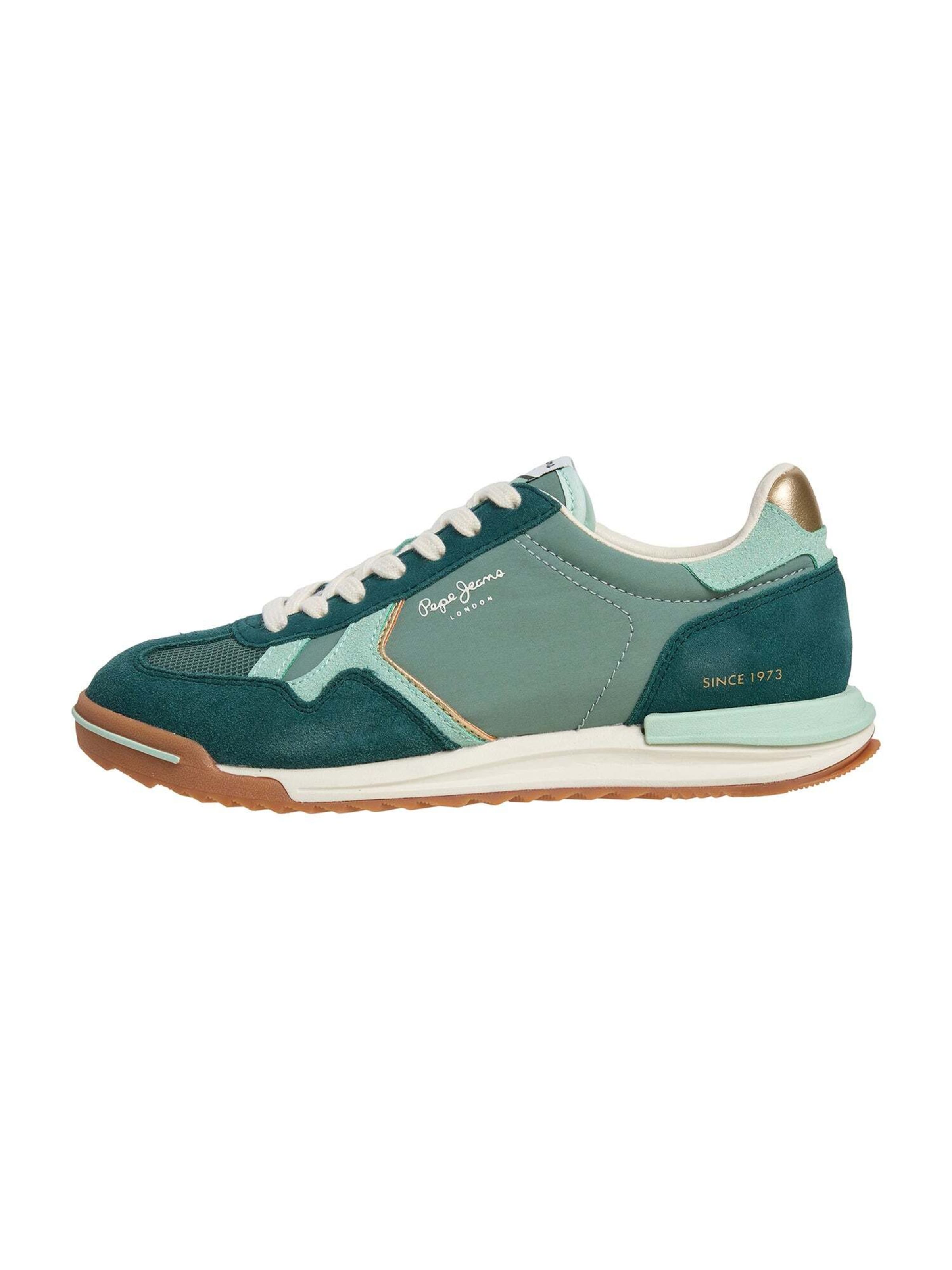 Sneaker bassa 'Ball Natural' di Pepe Jeans in verde: frontale