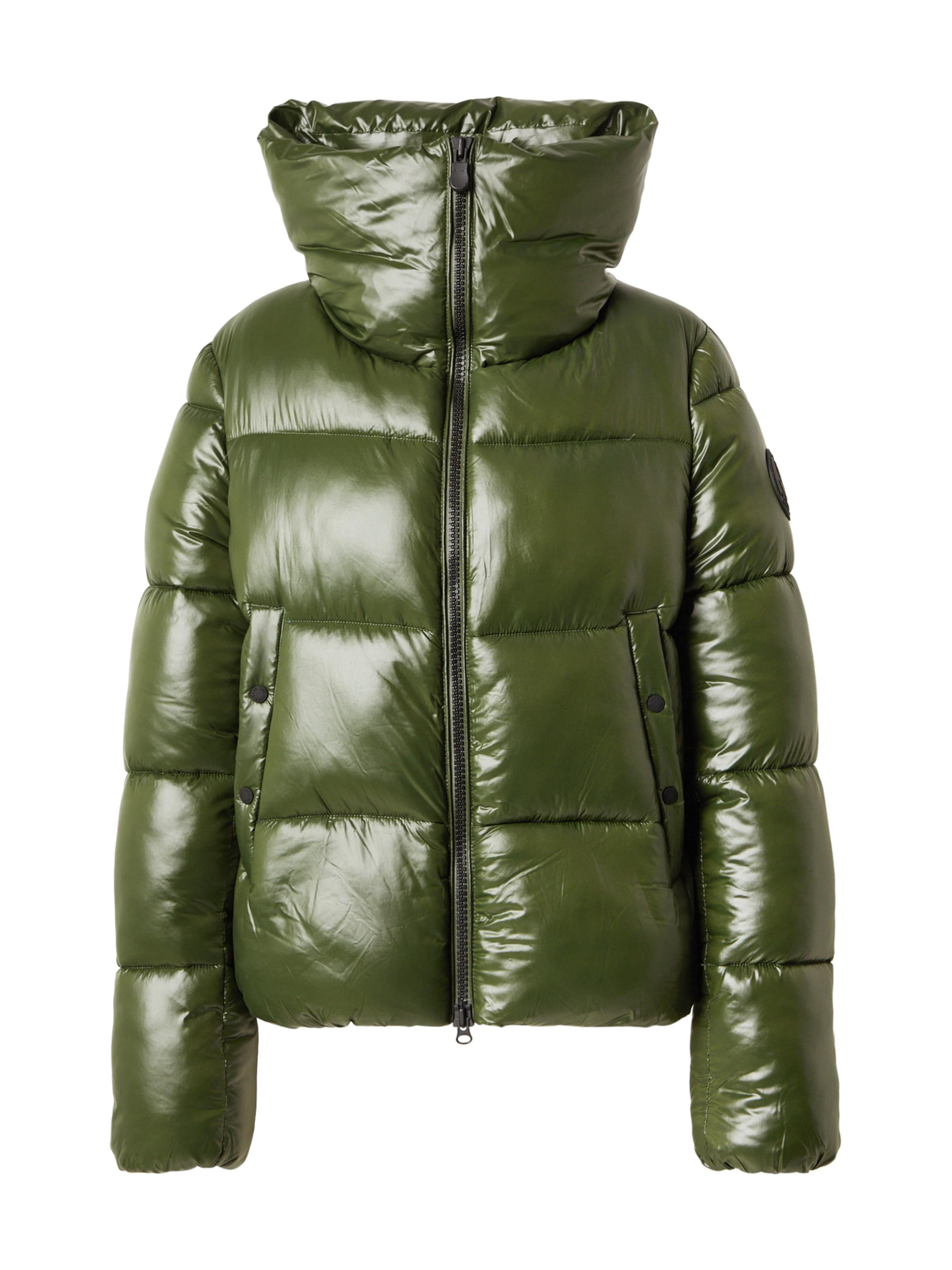 SAVE THE DUCK - Casaco de inverno 'ISLA' em verde: frente