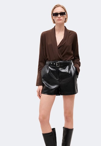 ABOUT YOU Regular Pants 'Rea' in Black