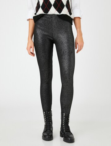 Koton Slimfit Leggings in Zwart: voorkant