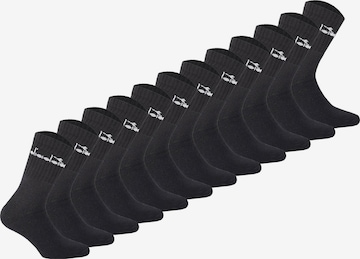 Chaussettes Diadora en noir : devant