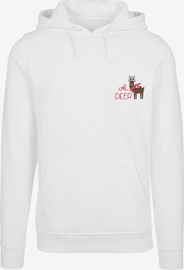 F4NT4STIC Sweatshirt 'Christmas Deer' in braun / rot / weiß, Produktansicht