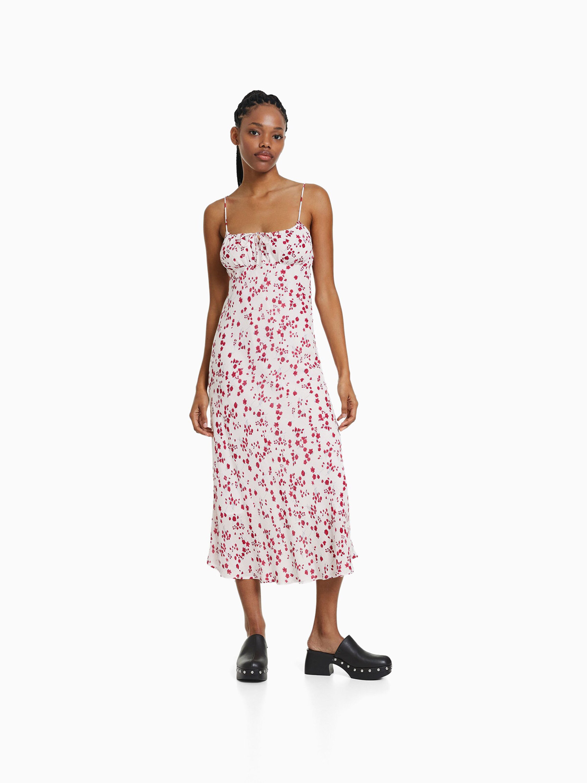 Bershka gingham dress clearance