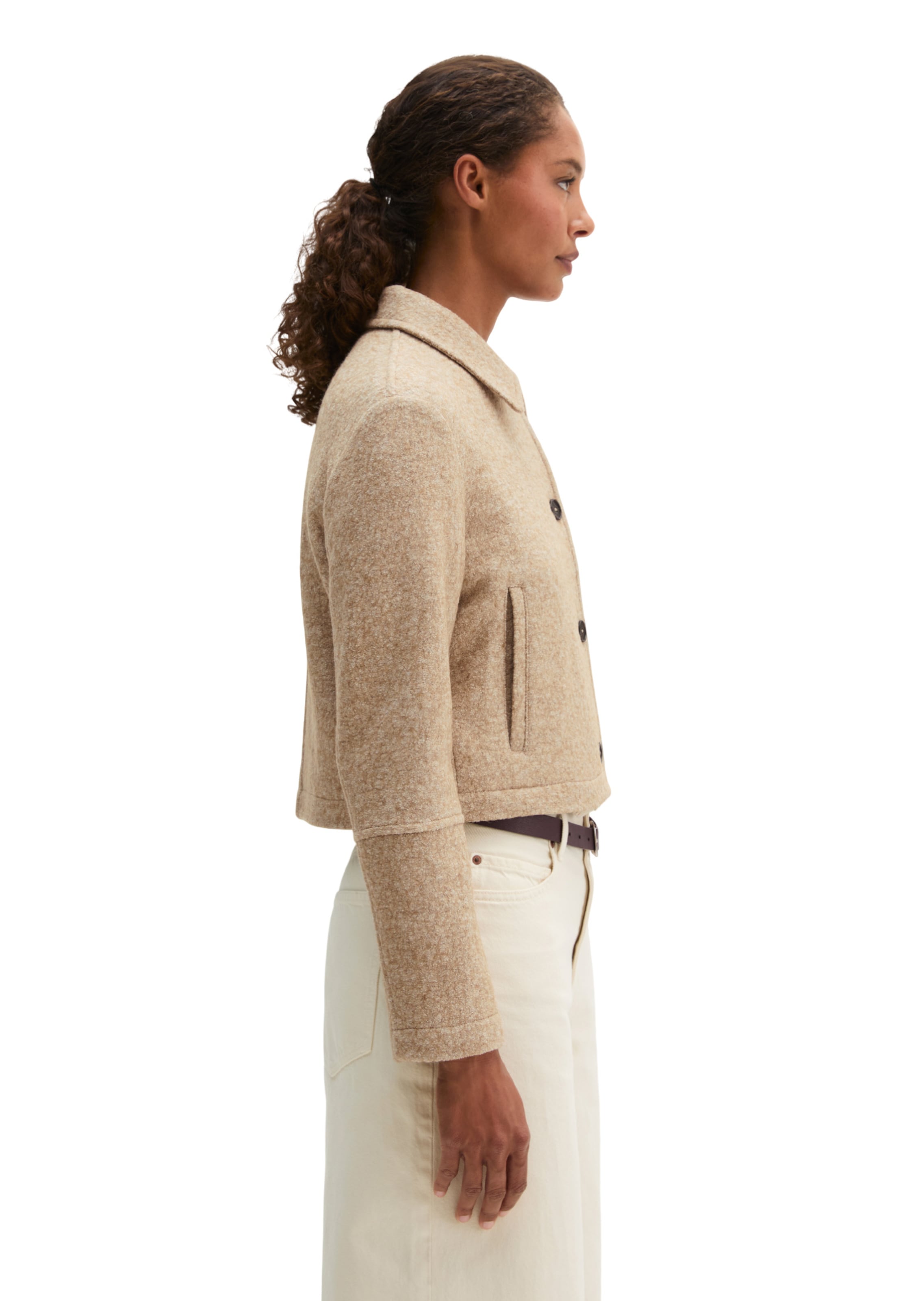Veste mi-saison Marc O'Polo en beige : sur le côté