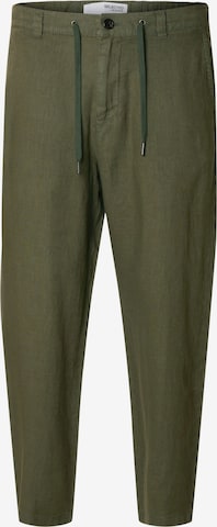 SELECTED HOMME Regular Pants 'MAGNUS' in Green: front