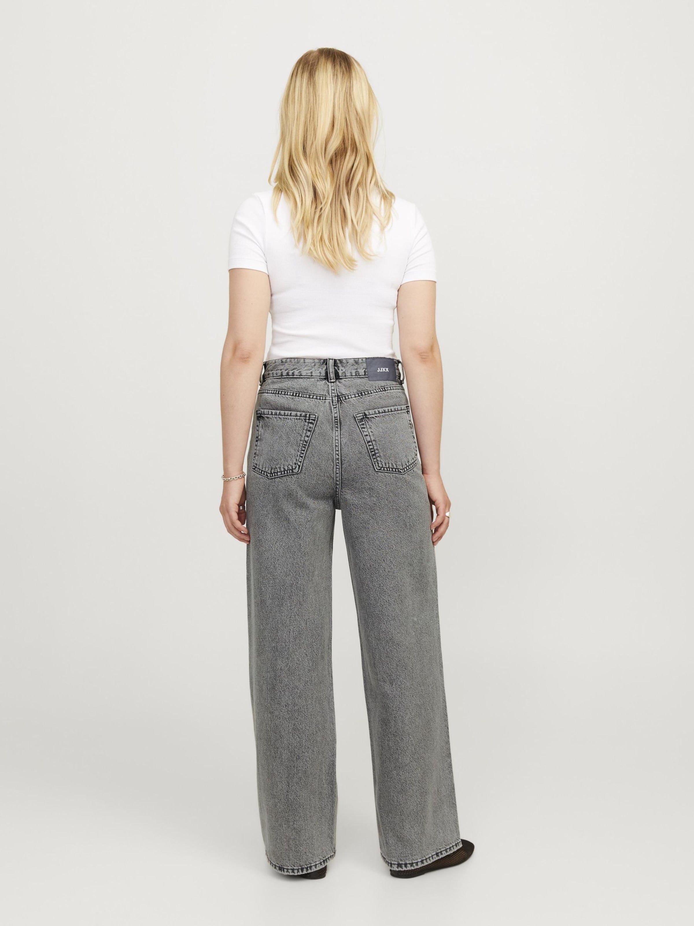 JJXX Wide leg Jeans 'JXTokyo' in Grey Denim | ABOUT YOU