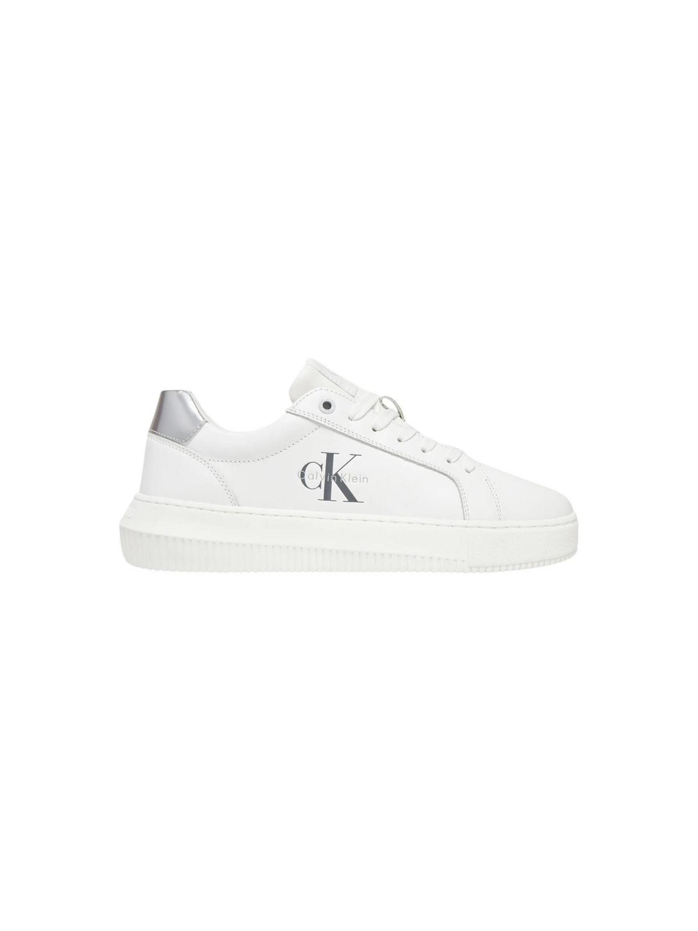 Calvin Klein Jeans Låg sneaker 'YW0YW01876' i vit: framsida