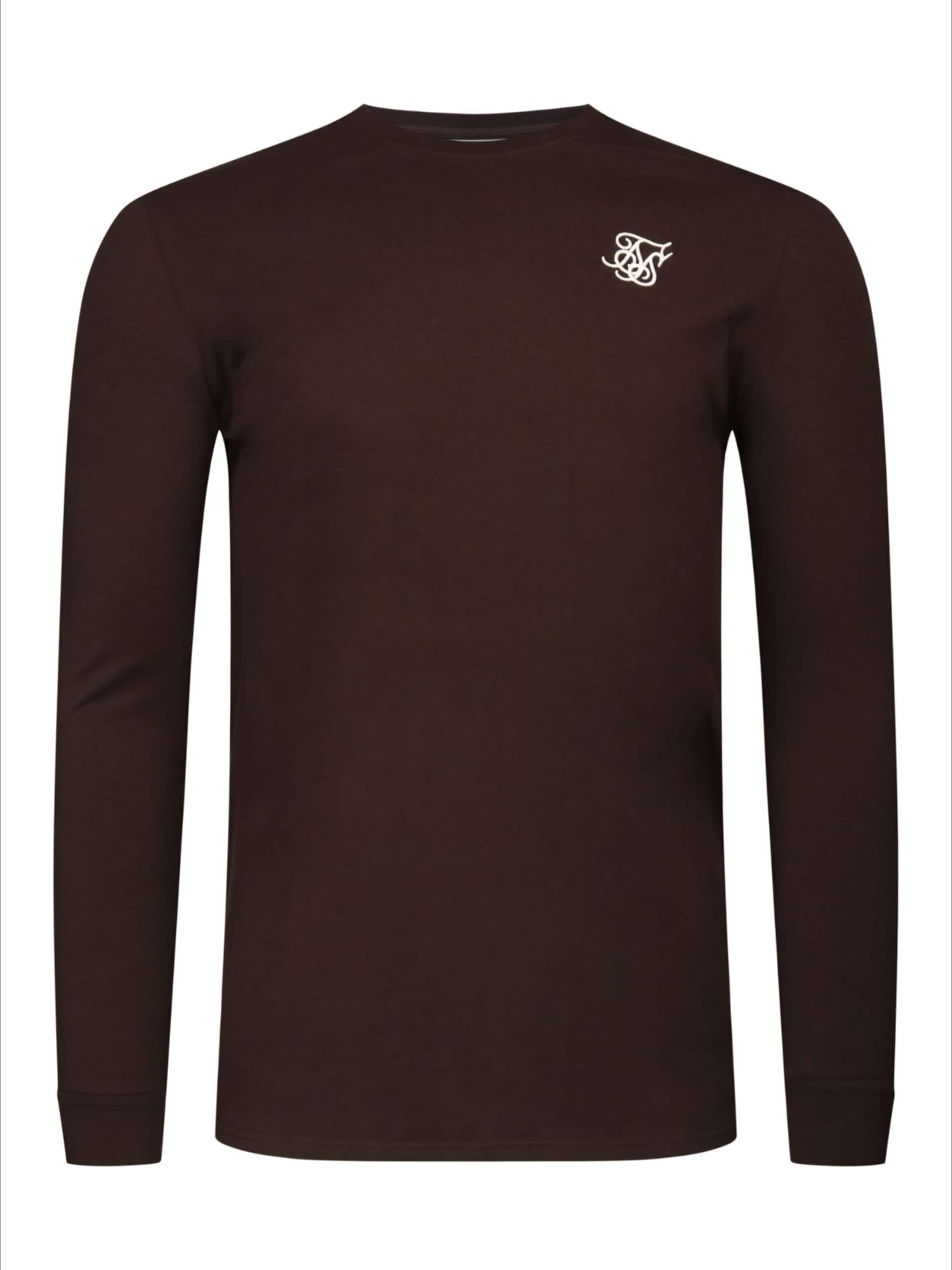 SikSilk Shirt in Bruin: voorkant