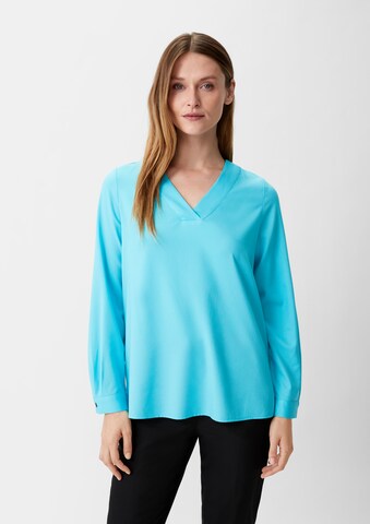 COMMA Blouse in Blauw: voorkant
