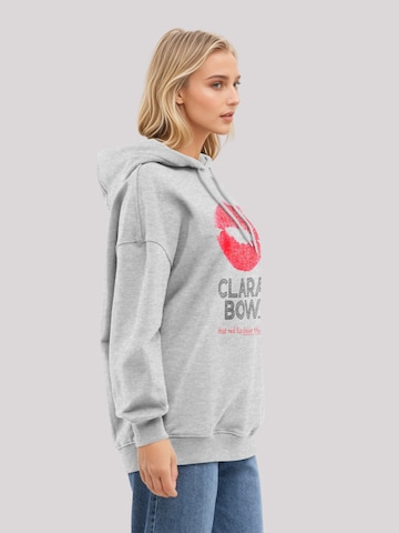 F4NT4STIC Sweatshirt 'Clara Bow Red Lip Classic Thing' in Grijs