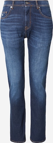 Slimfit Jeans 'JACK' de la Karl Lagerfeld pe albastru: față