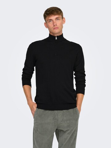 Only & Sons Pulover 'ONSLOUI' | črna barva