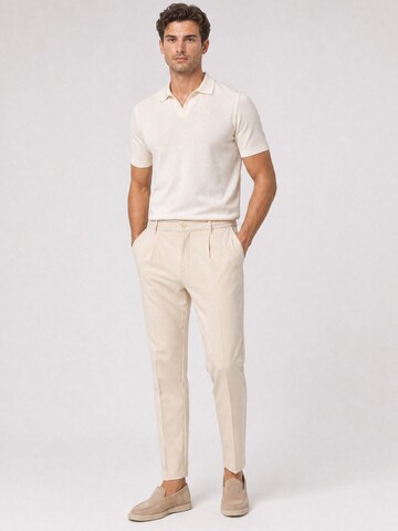 WOTEGA Tapered Chino Pants 'Studio Pant' in Beige