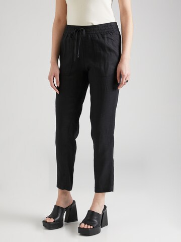 s.Oliver - Tapered Pantalón en negro: frente