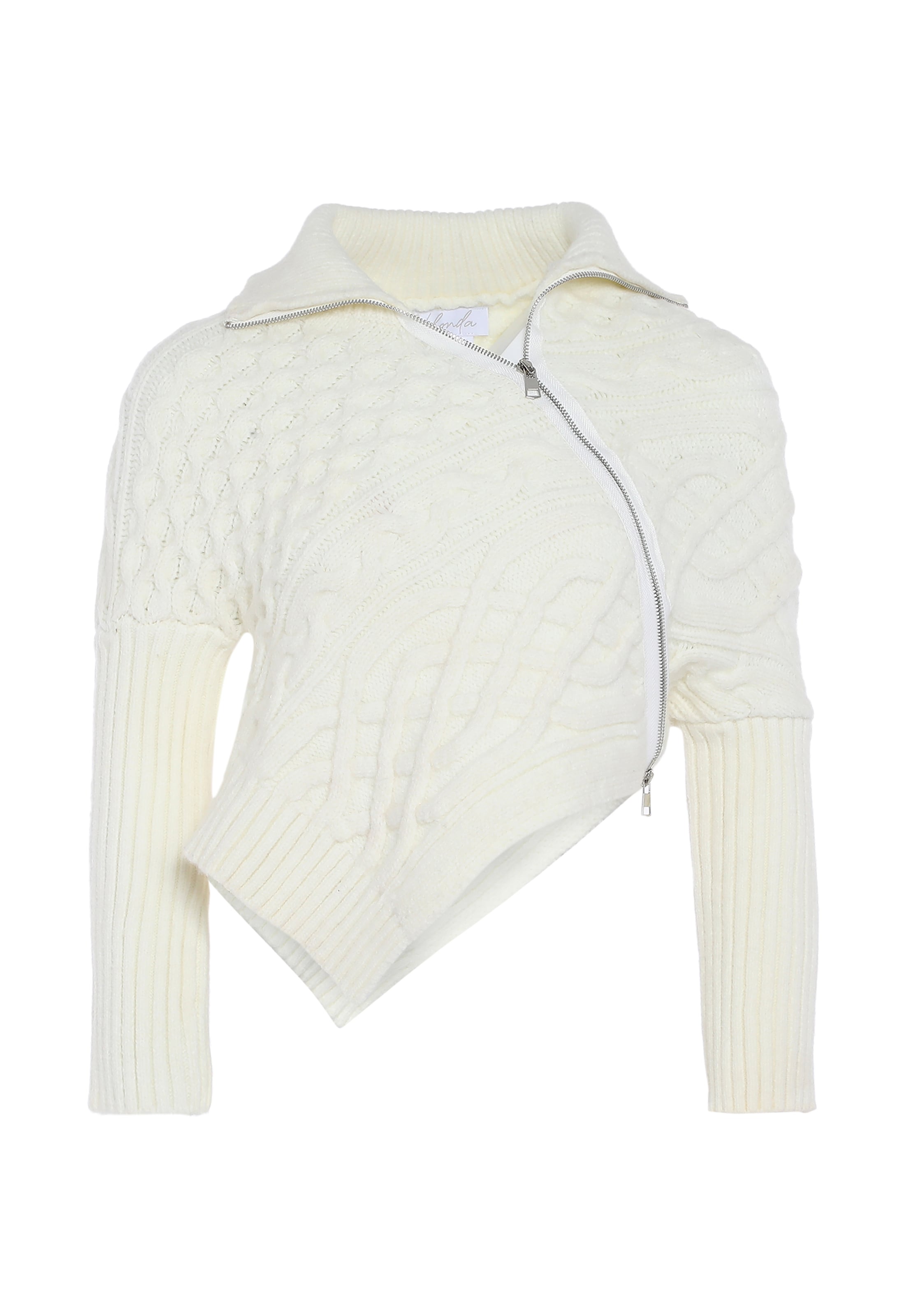 BLONDA Trui in Wit: voorkant