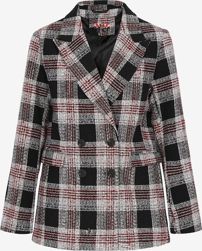 Švarkas iš myMo ROCKS, spalva – šviesiai pilka / raudona / juoda, Prekių apžvalga