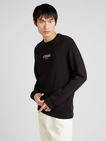 Sweat-shirt GUESS en noir : devant