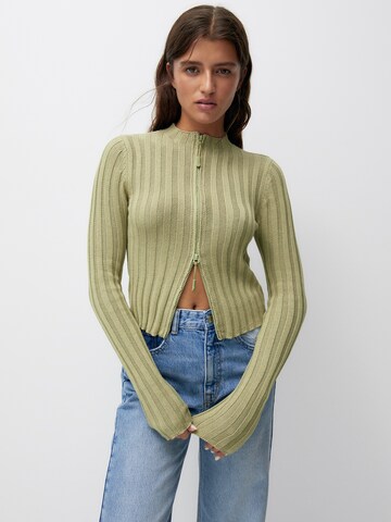 Cardigan Pull&Bear en vert : devant