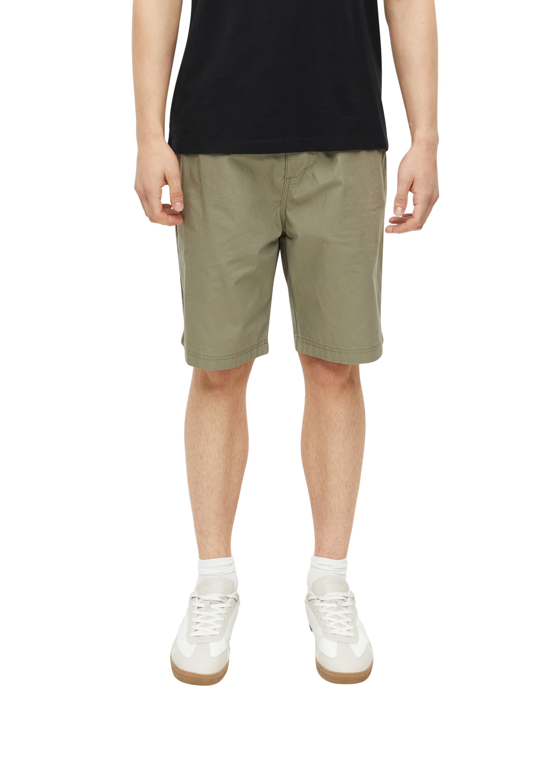 Regular Pantalon 'Detroit' s.Oliver en vert : devant