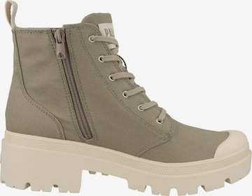 Palladium Lace-Up Ankle Boots in Grey