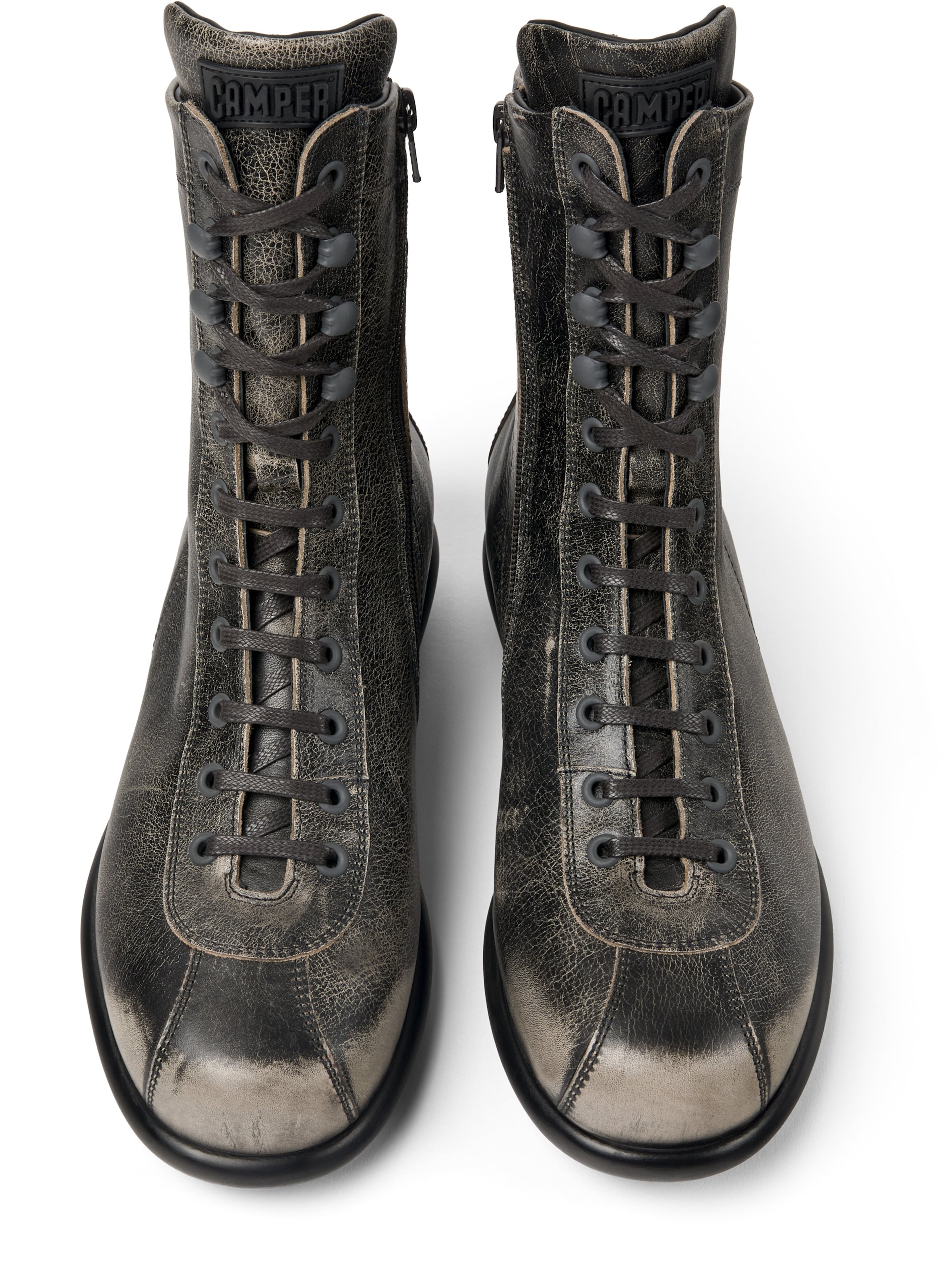CAMPER Schnürstiefel 'Pelotas Ariel' in Grau