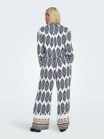 balta ONLY Carmakoma Plačios klešnės Kelnės 'CARHavana'