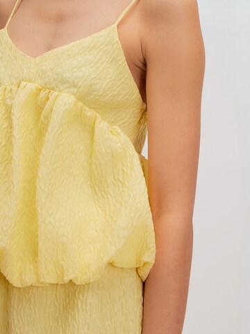 EDITED Top 'Letizia' w kolorze żółty