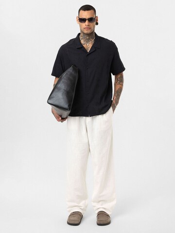 Dandalo Comfort fit Button Up Shirt 'Bjorn' in Black