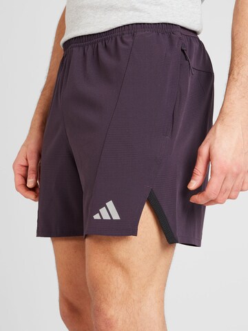 ADIDAS PERFORMANCE - Regular Calças de desporto em roxo