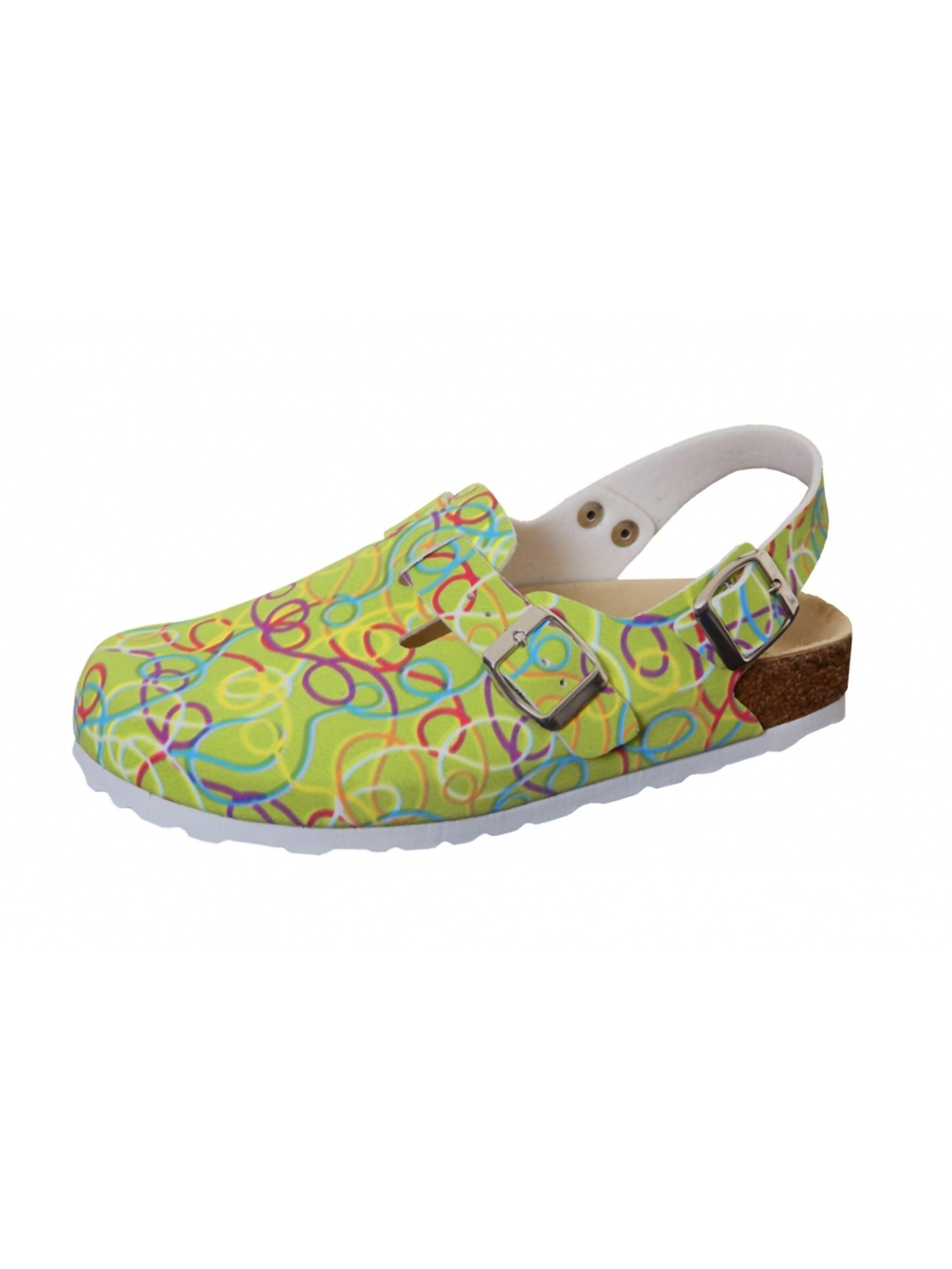Weeger Clogs 'Clog Art. 41610-71'‌‌‌‌‌‌‌‌‌ in Grün: Vorderseite