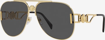 Lunettes de soleil VERSACE en or : devant