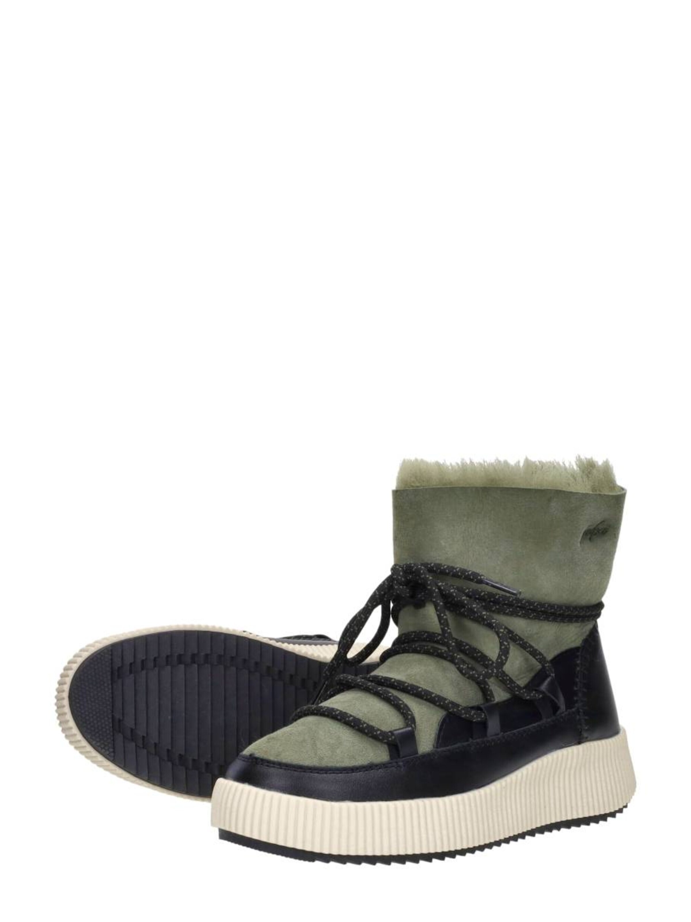 Palpa Boots 'Enkellaarsjes Plat' in Groen
