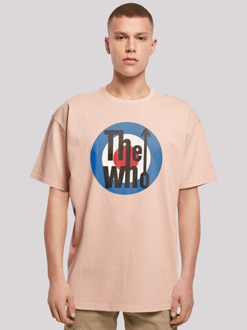 T-Shirt 'The Who Target' F4NT4STIC en beige : devant