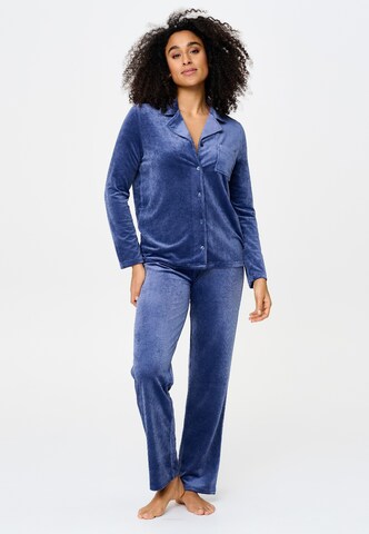 LingaDore Pyjama in Blau: Vorderseite