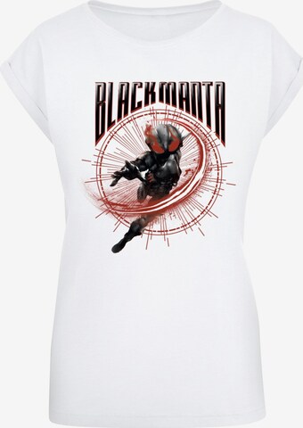 ABSOLUTE CULT Shirt 'Aquaman - Manta Circle' in White: front