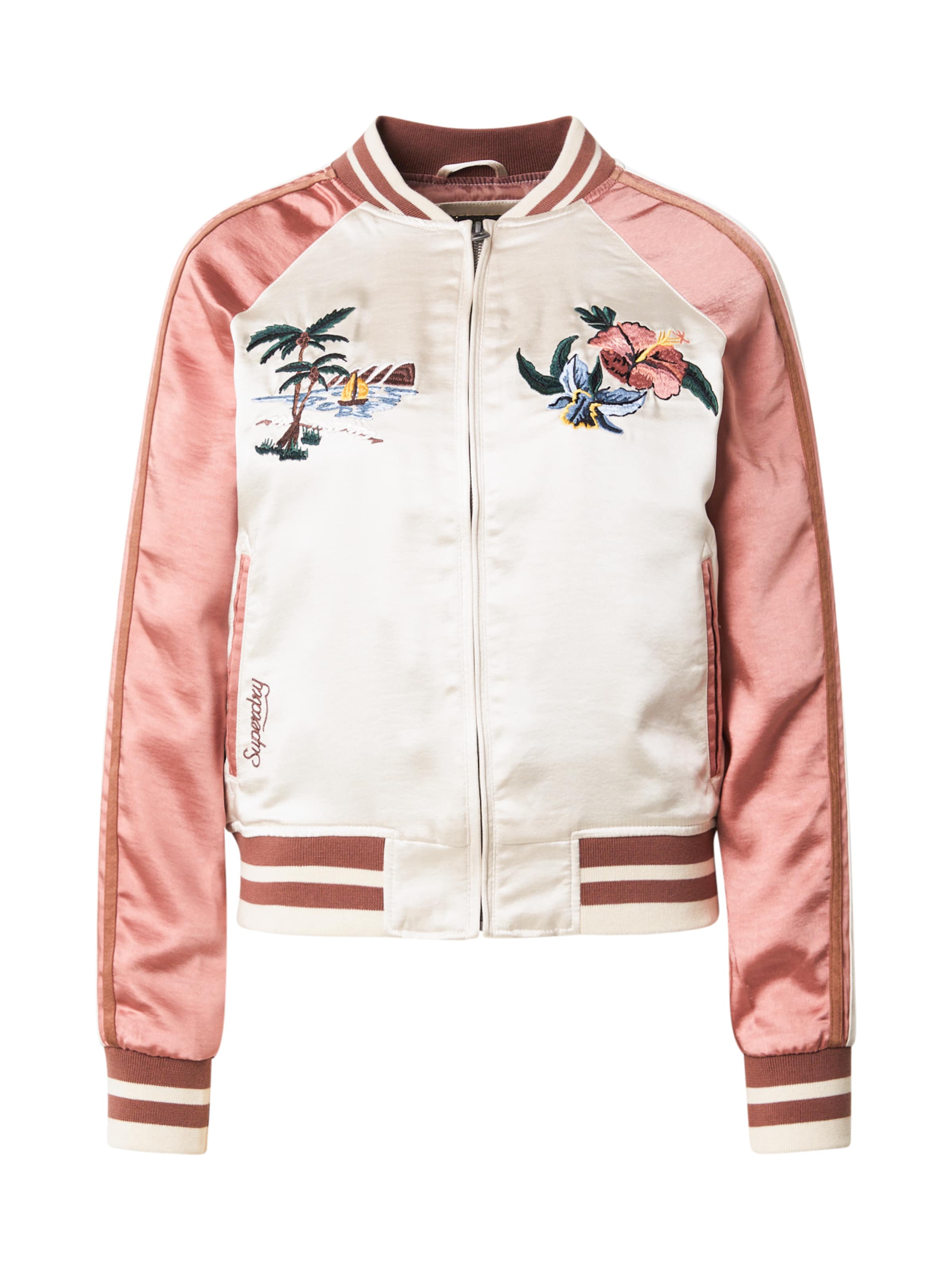 Veste mi-saison 'SUIKAJAN' Superdry en blanc : devant